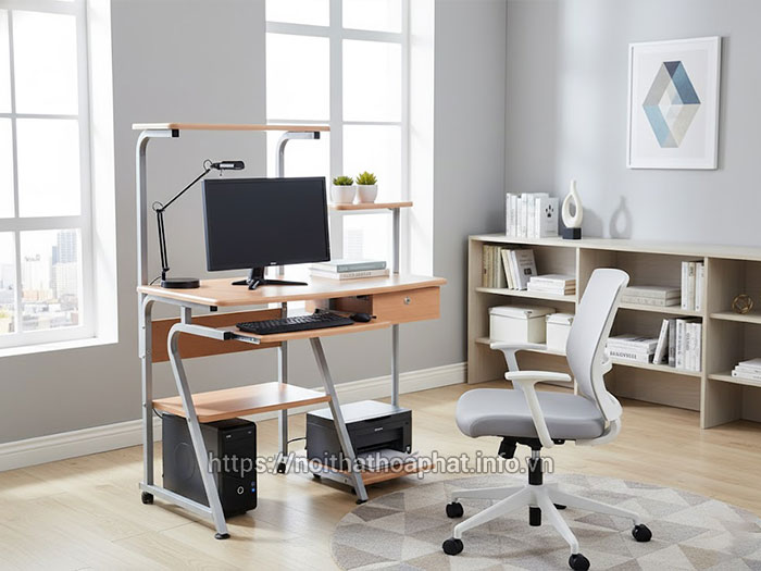 bàn vi tính khung sắt