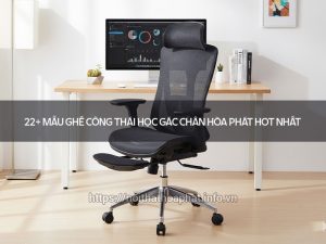 ghế công thái học gác chân