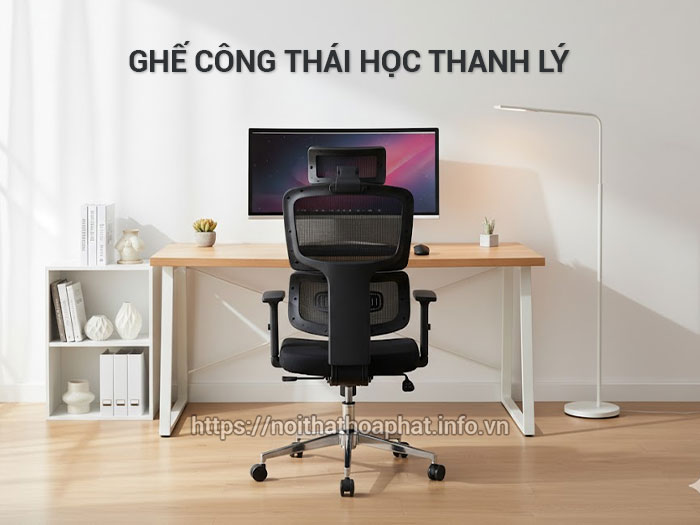 ghế công thái học thanh lý