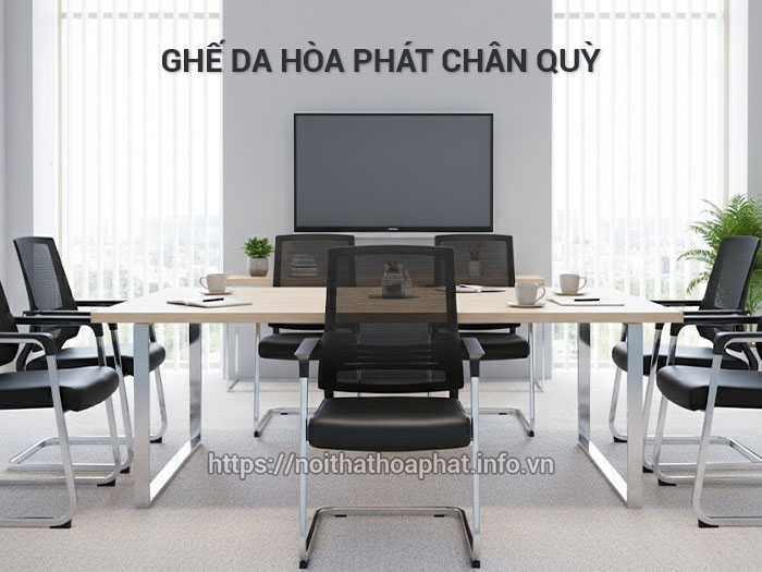 ghế da hòa phát chân quỳ