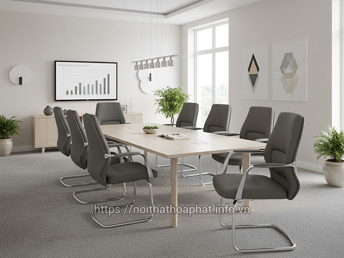 ghế da hòa phát chân quỳ