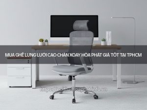 Ghế lưới lưng cao chân xoay