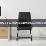 Ghế văn phòng chân quỳ bọc da