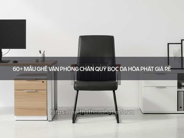Ghế văn phòng chân quỳ bọc da