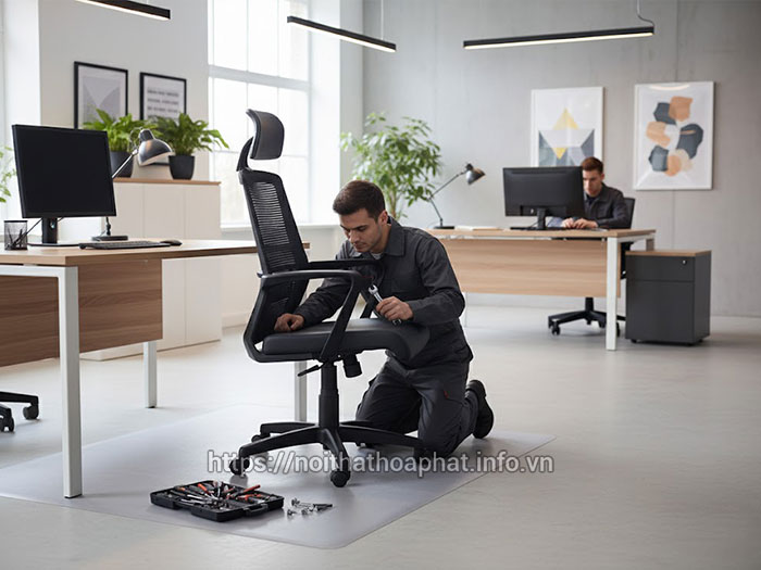 ghế xoay không ngả được