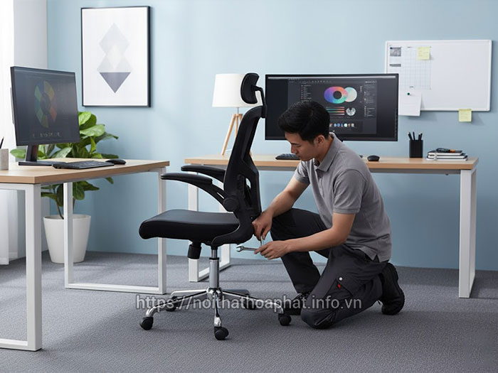 ghế xoay không ngả được