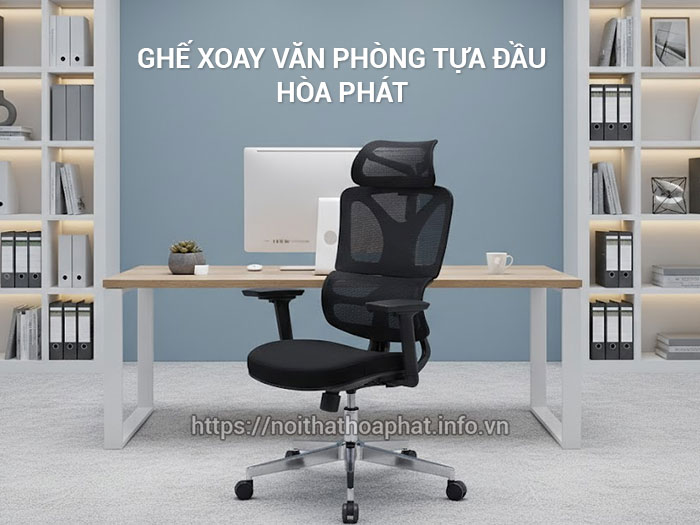 ghế xoay văn phòng tựa đầu