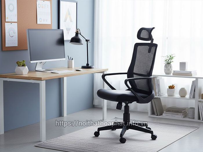 ghế xoay văn phòng tựa đầu