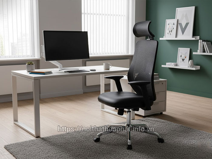 ghế xoay văn phòng tựa đầu