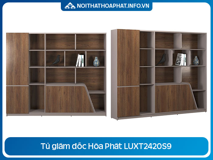 Tủ gỗ lãnh đạo Hòa Phát LUXT2420S9