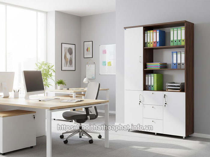 kích thước tủ tài liệu gỗ