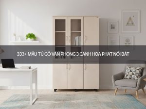 Tủ gỗ văn phòng 3 cánh