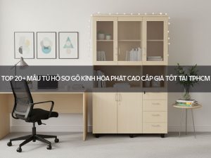 Tủ hồ sơ gỗ kính