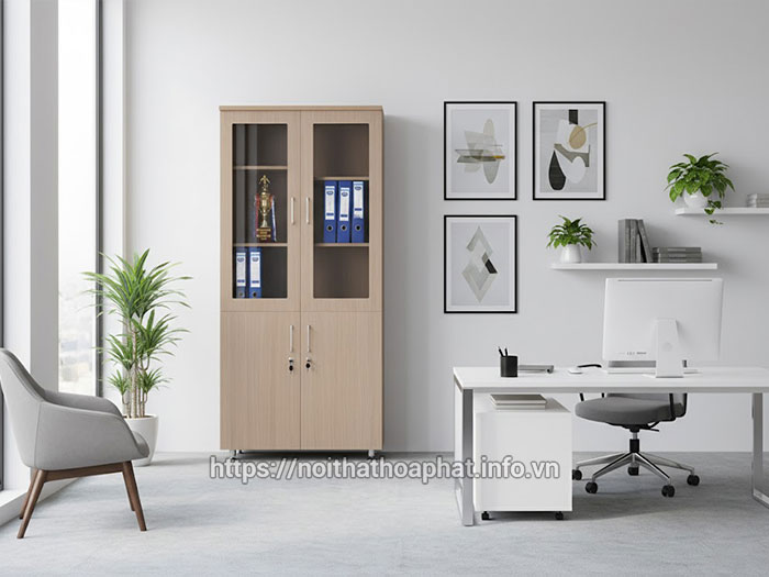tủ hồ sơ gỗ thanh lý