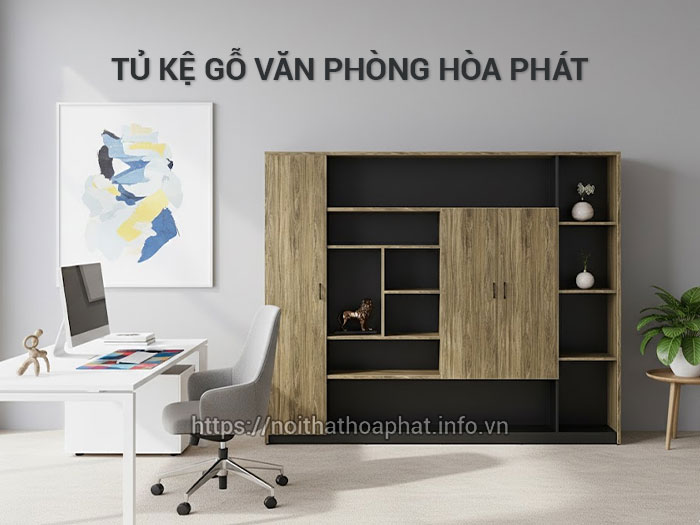 tủ kệ gỗ văn phòng