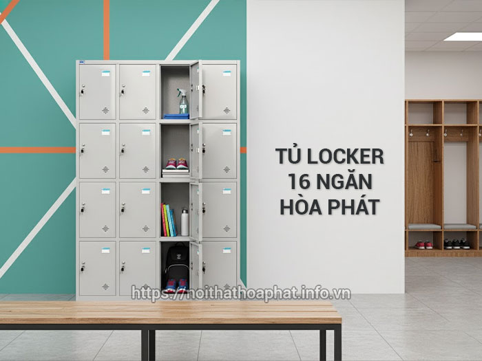 tủ locker 16 ngăn hòa phát