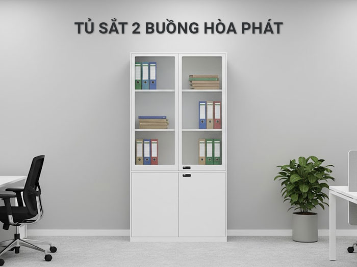 tủ sắt 2 buồng hòa phát