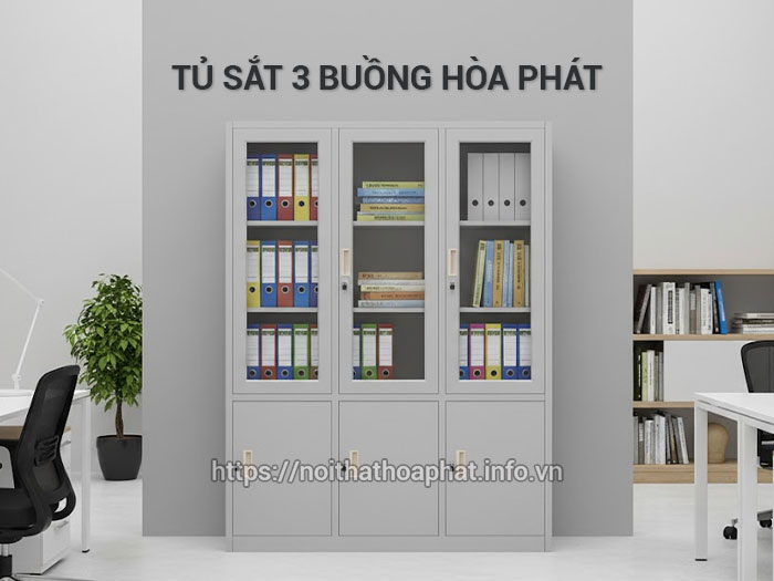 tủ sắt 3 buồng hòa phát