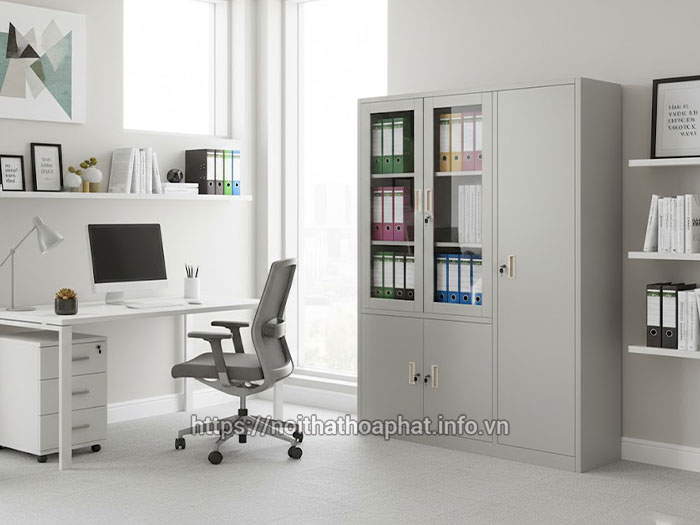 tủ sắt 3 buồng hòa phát