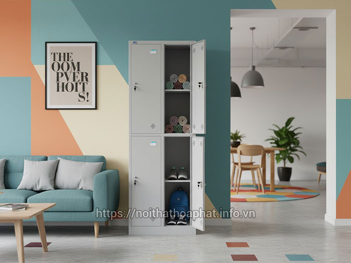 tủ sắt locker 4 ngăn