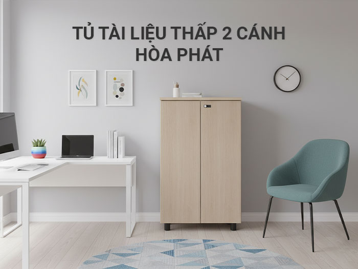 Tủ tài liệu thấp 2 cánh