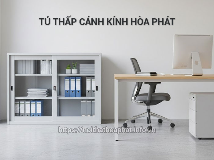 tủ thấp cánh kính