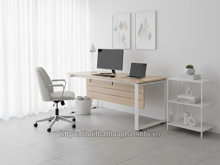 Bàn chân sắt mặt gỗ MDF