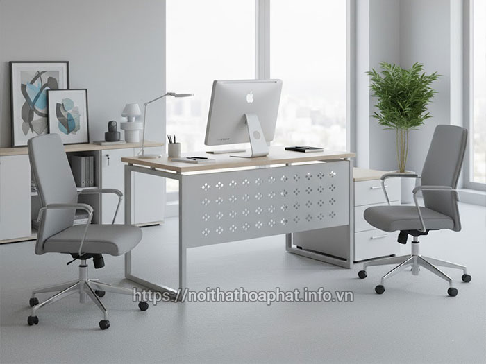 Bàn gỗ chân sắt 1m2