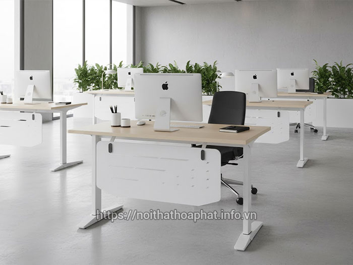Bàn gỗ công nghiệp chân sắt