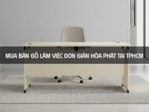 Bàn gỗ làm việc đơn giản