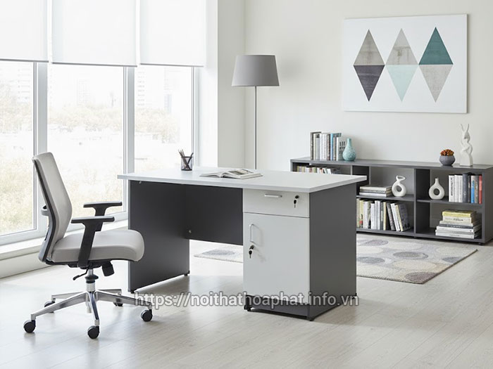 Bàn làm việc gỗ 1m4