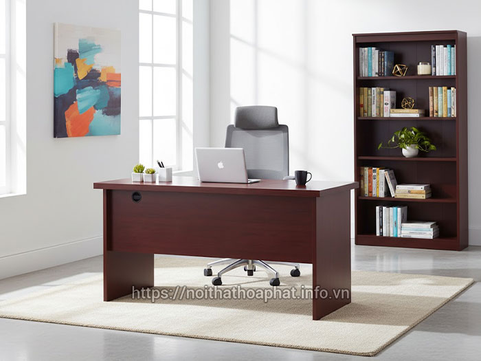 Bàn làm việc gỗ 1m4