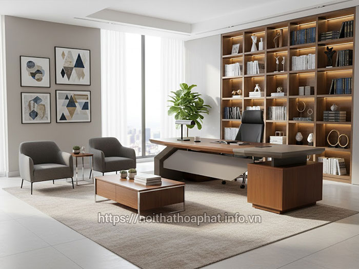 Bàn làm việc gỗ 2m