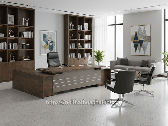 Bàn làm việc gỗ 2m