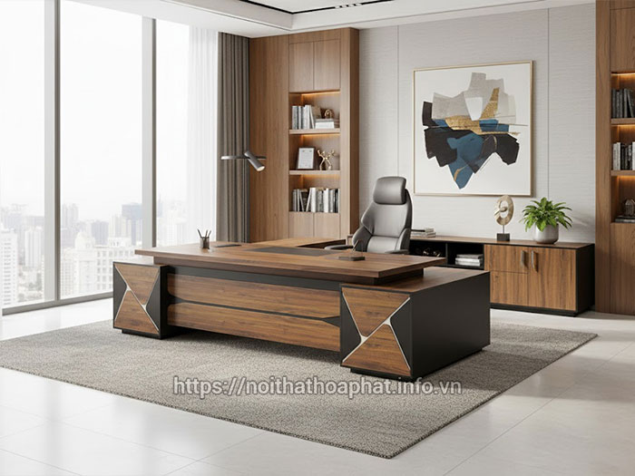 Bàn làm việc gỗ 2m