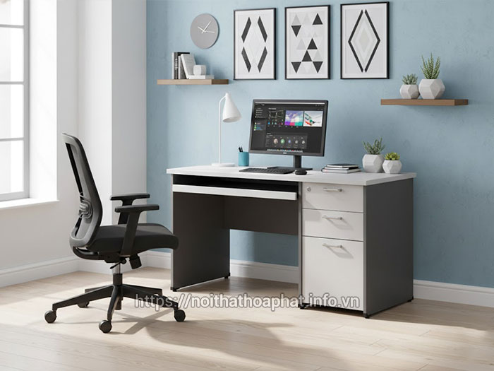 Bàn làm việc gỗ có ngăn kéo