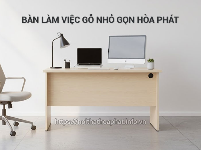 Bàn làm việc gỗ nhỏ gọn