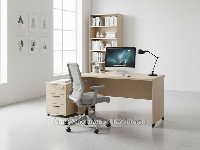 Bàn làm việc gỗ nhỏ gọn