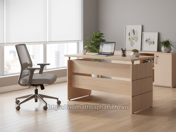 Bàn làm việc gỗ nhỏ gọn