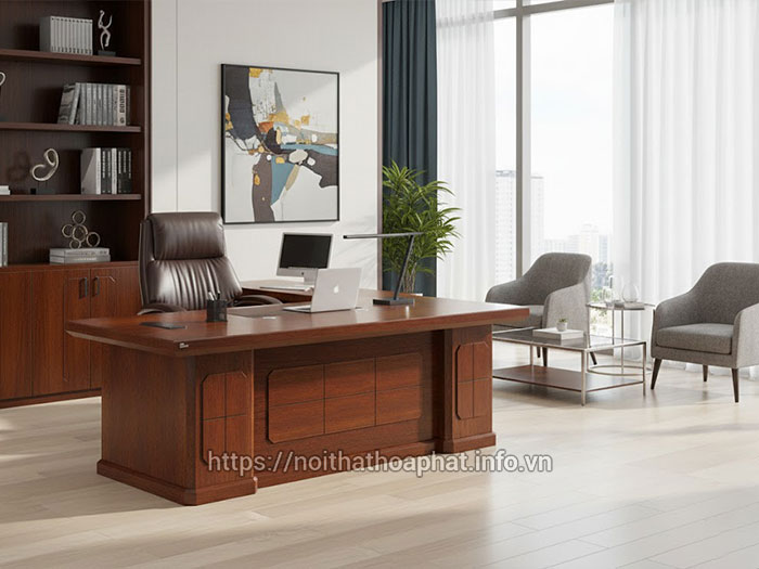 Bàn làm việc gỗ veneer