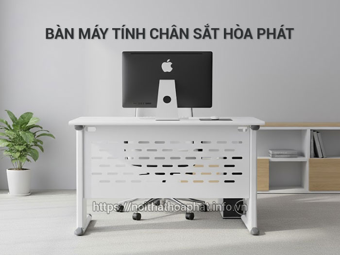 Bàn máy tính chân sắt