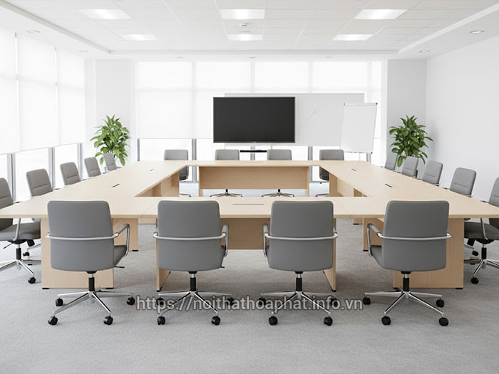 Cách xếp bàn phòng họp