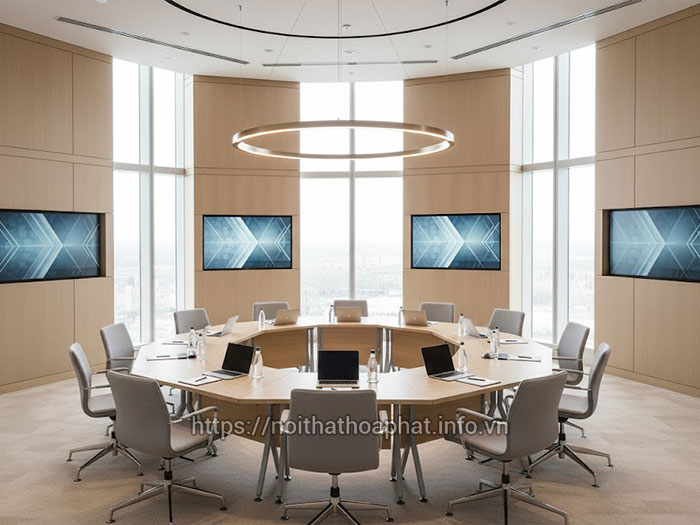 Cách xếp bàn phòng họp