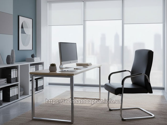 Ghế da văn phòng chân quỳ