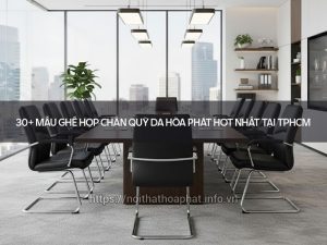Ghế họp chân quỳ da