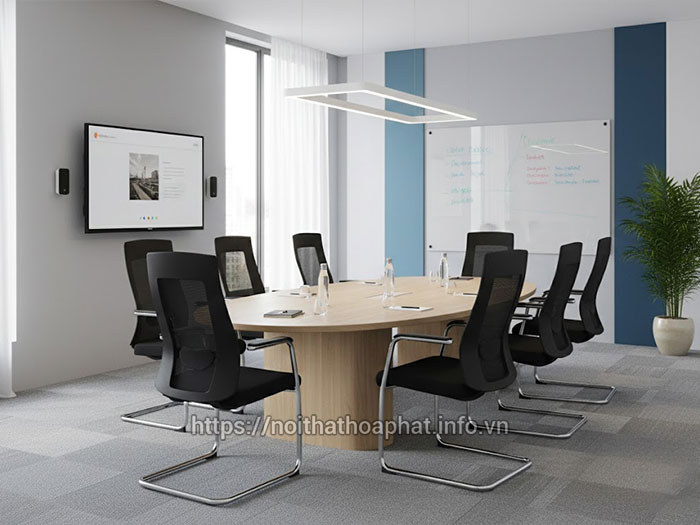 Ghế họp chân quỳ Hòa Phát