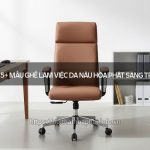 Ghế làm việc da nâu