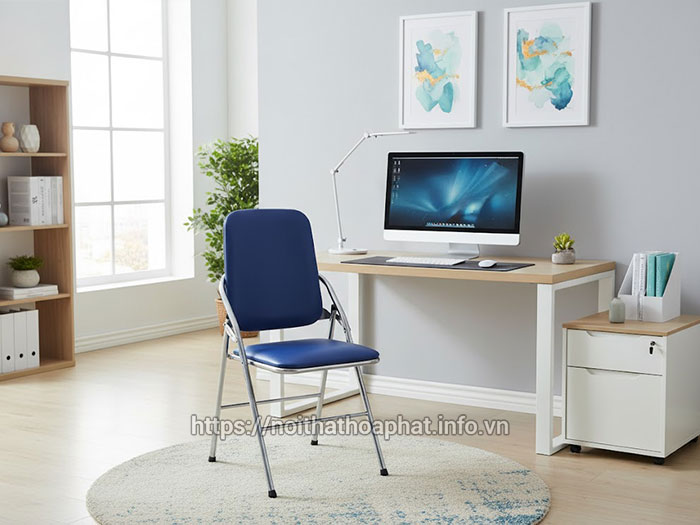 Ghế ngồi làm việc gấp gọn