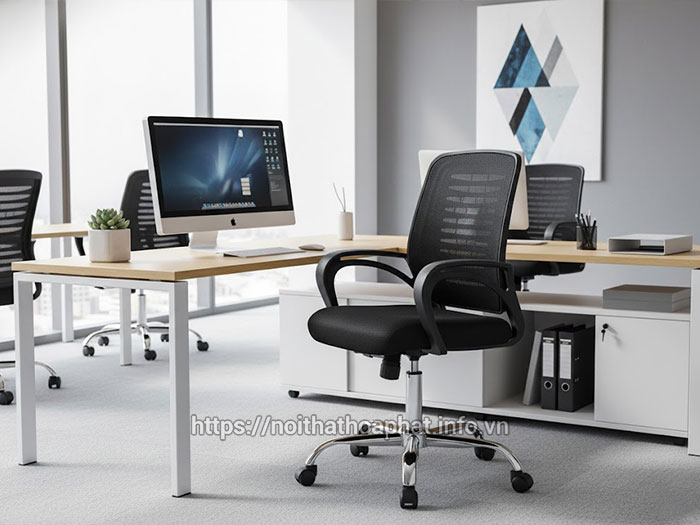 Ghế nhân viên chân xoay
