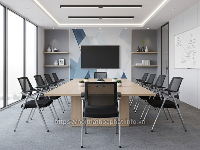 Ghế phòng họp xếp gọn